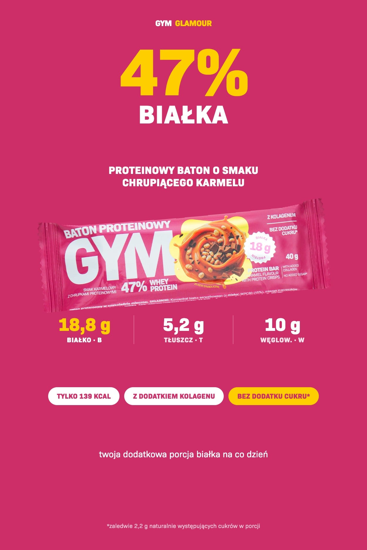 Proteinska pločica GYM – Hrskavi karamel