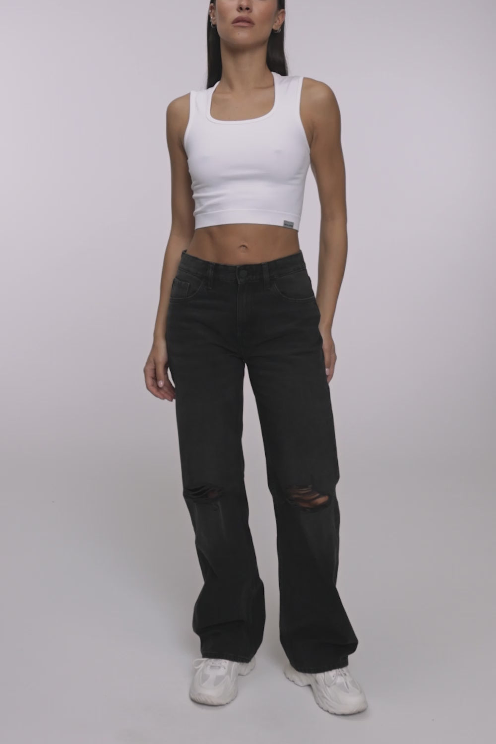 Traperice wide relaxed black