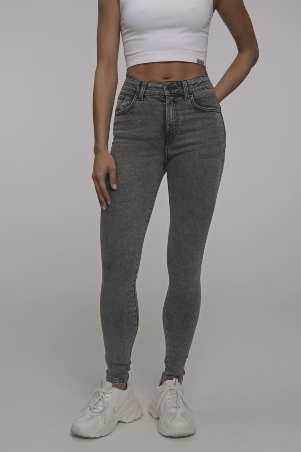 Traperice skinny perfect slim light grey