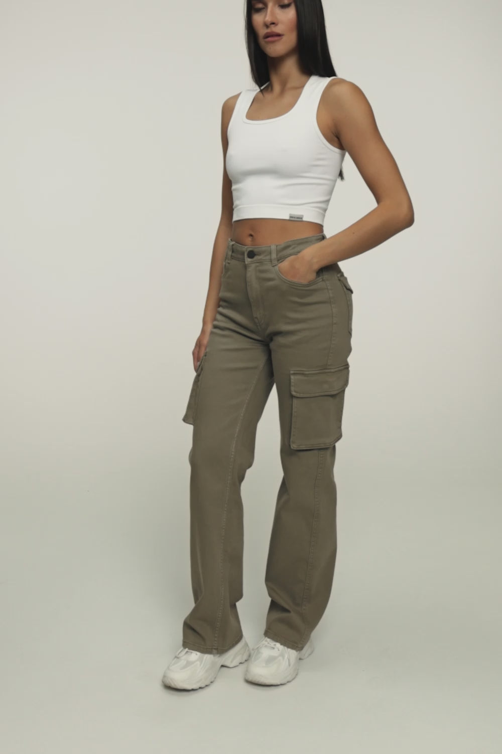Traperice cargo green olive